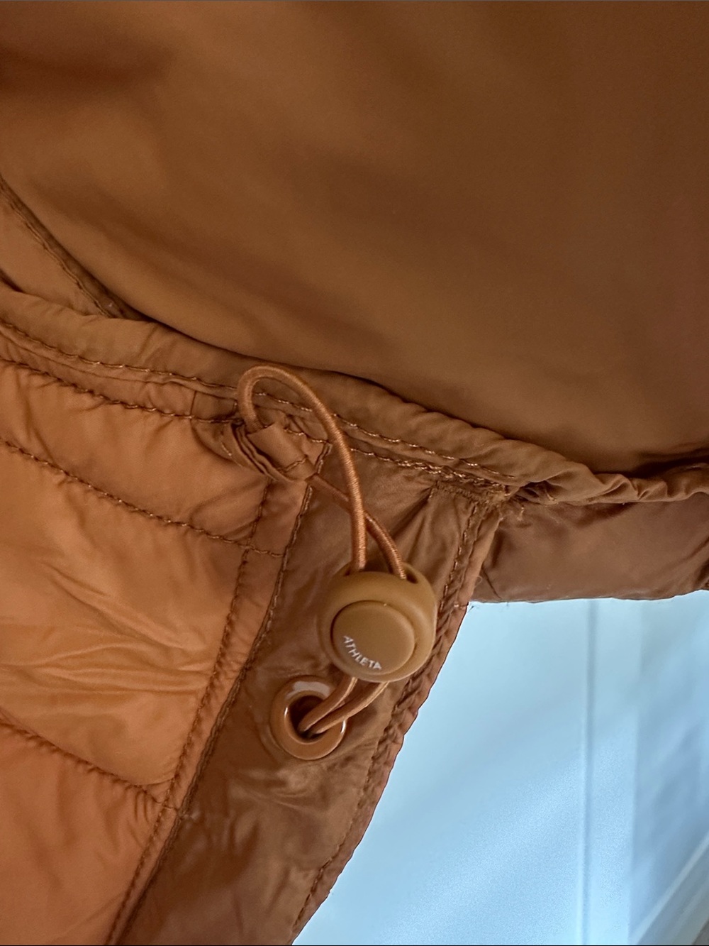 Athleta Quilted Puffer Jacket in Rust Orange - Picture 4 of 7